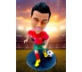 Ronaldo Cristiano Standing 18cm Bobblehead for Car Dashboard Action Figure Toys Collectible Showpiece For Office Desk Table Top Toy For Kids and Adults Multicolor