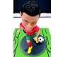 Ronaldo Cristiano Standing 18cm Bobblehead for Car Dashboard Action Figure Toys Collectible Showpiece For Office Desk Table Top Toy For Kids and Adults Multicolor