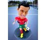 Ronaldo Cristiano Standing 18cm Bobblehead for Car Dashboard Action Figure Toys Collectible Showpiece For Office Desk Table Top Toy For Kids and Adults Multicolor