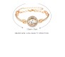 Elegant Adjustable Cubic Zircon Bracelets High Quality Fashion Bracelet Gold Bangle Halo and Round Design For Women Wedding Jewelry Birthday Gift