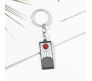 Anime Demon Slayer Key Chain Tanjiro Hanafuda Keychain Ring for Car Bikes