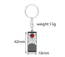 Anime Demon Slayer Key Chain Tanjiro Hanafuda Keychain Ring for Car Bikes