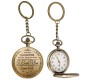 Gift to My Daughter Never Forget That I Love you Vintage Bronze Metal Pocket Watch Antique Gift from Mom and Dad Keychain Key Chain for Car Bikes Key Ring