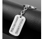 Male Cool XMen Wolverine Dog Tag Keychain Vintage Logan Dog Tags Keychain Silver