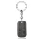 Male Cool XMen Wolverine Dog Tag Keychain Vintage Logan Dog Tags Keychain Silver