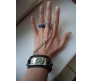 Anime Naruto Konoha Logo Headband Leather Bracelet & Ring Cosplay Accessory For Boys and Men