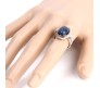 Color Changing Mood Ring Oval Shape Crystal Antique Design Adjustable Size for Women Multicolor