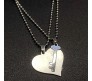 Couple Half Heart Joining Key Pendant Locket with 2 Necklace for Couple / BF / GF / BFF