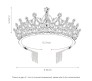 Crystal Tiara Wedding Crown For Bride with Rhinestones Comb For Woman and Girls