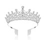 Crystal Tiara Wedding Crown For Bride with Rhinestones Comb For Woman and Girls