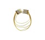 Cuff Hair Chip With 5 Hair Chain Ornaments Jewelry Accessories For Hair Of Bride During Wedding Or Special Function With Comb Clips For Women Gold