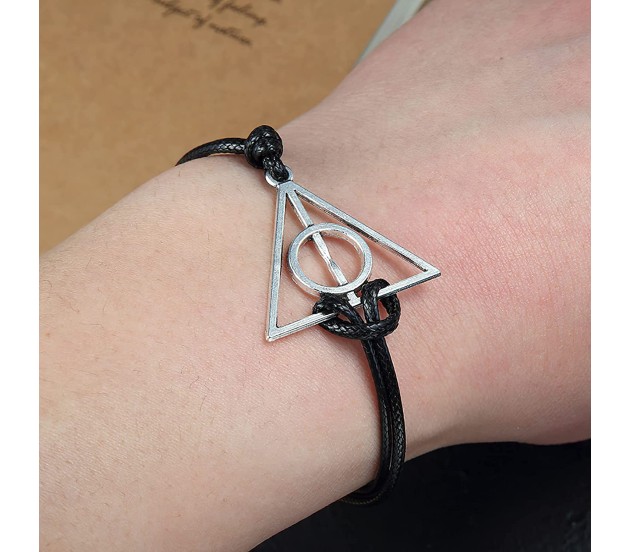 Harry Potter Deathly Hallow Triangle Bron Necklace