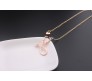 Doctor Stethoscope Heart Pendant Necklace for Women (Rose Gold)