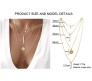  Fashion Latest Multilayer Chains Stylish Golden Western Neckpiece Neck Chain Necklace Jewellery for Wedding Women and Girls Gold