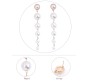 Fashion Stylish Dangling Long Gold Plated Drop White Pearl Earrings Party And Western / Wear for Women and Girls Gold
