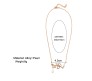 Gold Leaf Single Pearl Drop Water Stylish Leaves Pendant Necklace For Girls And Women Gold White