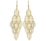 Gold Plated Leaf Earrings Long Leaves Tassel For Woman and Girls