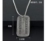 Male Cool XMen Wolverine Dog Tag Necklace Vintage Logan Dog Tags Pendant Locket with Chain For Boys and Men