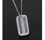 Male Cool XMen Wolverine Dog Tag Necklace Vintage Logan Dog Tags Pendant Locket with Chain For Boys and Men