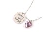 My Story isn't Over Yet With Pink Heart Crystal Pendant Necklace for Girls and Women