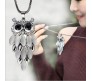 Owl Pendent Fashion Jewellery for Girls with Long Chain Pendant Party Stylish Big Necklace for Women & Girls Multicolor