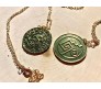 Pirates of The Caribbean Inspired Pendant Necklace Aztec Skull Coin Pirate Medallion Jewelry for Kids Men and Women Antic Gold