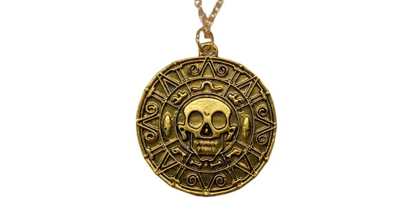 GOLd Aztec azteca calendar pendant 14k solid mayan necklace oro 1.90
