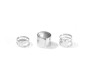 Set of 3 Silver Adjustable Minimal Design Combo Pack Stylish Party and Daily Casual Wear Midi Ring Set For Girls and Women