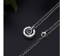 Silver Metal I Love You in 100 Different Languages Chain Pendant Necklace Best Valentine Gift for Women