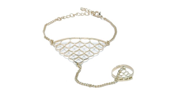 Silver Slave Bracelet Chandelier Hand Chain Delicate Signed 925 Dainty Gift  New | eBay