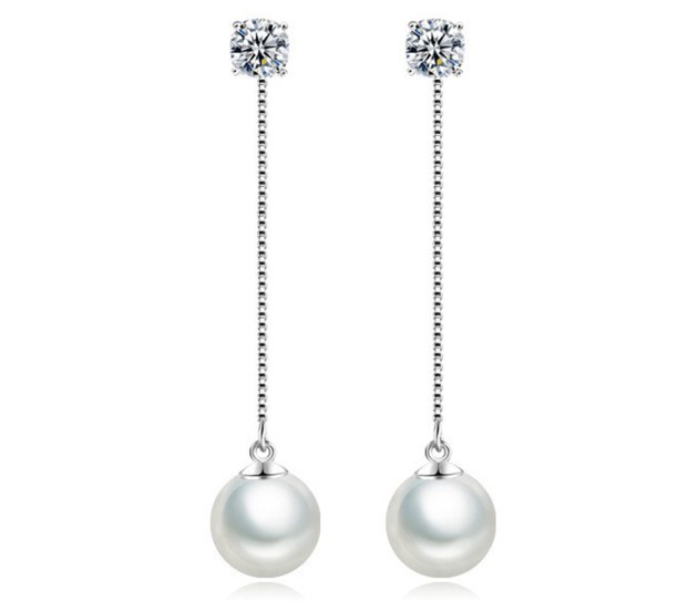 Buy DESTINY JEWEL'S Stone Decor Fashion Design High-End Imitation Drop  White Pearl Korean Earrings Pearl Alloy Drops & Danglers () Online at Best  Prices in India - JioMart.