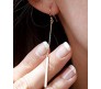 Stick Bar Style Long Needle Gold Plated Fashion Hanging Sui Dhaaga Drop & Dangle Earrings For Women & Girls Gold