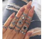 Oxidised rings combo Combo of 15 Boho Midi Finger Ring Set Of Silver Plated Rings for Girls and Women Silver