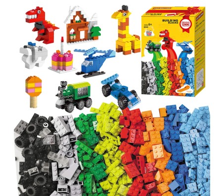1000 Pieces of Building Blocks Educational Learning Brick Puzzle Construction Toy Set for Kids Boys and Girls Multicolor