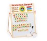 6 in 1 Wooden Easel Magnetic Drawing and Writing White Board Black Board with Abacus and Clock Educational Learning for Kids Medium 62 x 42 cm - Multi Color