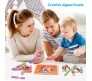 8 in 1 Sea Animals Stip Puzzles Ice Cream Stick Puzzle Sorting Blocks for Preschool Montessori Educational Small Kids Toddlers Boys and Girls Multicolor