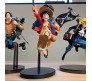 Anime One Piece Luffy Set of 3 Collectible for Office Desk & Study Table, Car Dashboard, Decoration and Cake Topper Toys for Fans