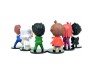 Anime Set of 6 YuYu Hakusho Figures 9-10 cm for Car Dashboard, Cake Decoration, Office Desk and Study Table Multicolor