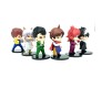 Anime Set of 6 YuYu Hakusho Figures 9-10 cm for Car Dashboard, Cake Decoration, Office Desk and Study Table Multicolor