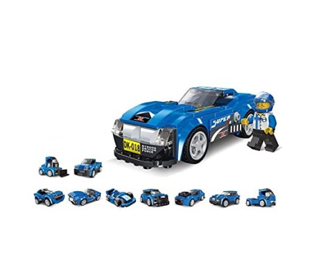 Architect 10 in 1 Racing Car SUV Sports Car Mini Truck Building Blocks Set 208+ Pcs STEM Educational Construction Learning Brick Toy for Kids