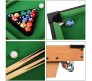 Big Large 81.5 cm Mini Pool Snooker Table Wooden Billiard Board Set Indoor and Outdoor Game for Adults and Kids Multicolor