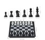 Magnetic 12.5 Inch Educational Toys Travel Chess Set with Folding Chess Board for Kids and Adults Black Color