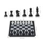 Magnetic 10 Inch Educational Toys Travel Chess Set with Folding Chess Board for Kids and Adults Black Color