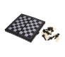 Magnetic 12.5 Inch Educational Toys Travel Chess Set with Folding Chess Board for Kids and Adults Black Color