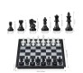 Magnetic 14 Inch Educational Toys Travel Chess Set with Folding Chess Board for Kids and Adults Black Color
