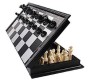 Magnetic 14 Inch Educational Toys Travel Chess Set with Folding Chess Board for Kids and Adults Black Color