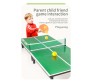 Mini 60 cm Table Tennis Portable Lightweight Sturdy Folding Indoor Table 2 Table Tennis Paddles and 2 Ping Pong Balls Game Set Toy for Kids