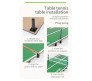 Mini 60 cm Table Tennis Portable Lightweight Sturdy Folding Indoor Table 2 Table Tennis Paddles and 2 Ping Pong Balls Game Set Toy for Kids