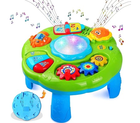 Musical Learning Activity Table Early Education Development Play Activity Center Tables Toy for Kids Toddler Infant Baby Boys & Girls Toys for 1 & 2 Years Old Multi Color