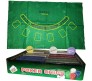 Poker Game Set with 500 Coin Pcs 5 Color Numbered Poker Chips, 3.1 Gram Chip, 2 Card Pack, 3 Chip Extra for Dealer with Blackjack Table Cloth for Party Teen Patti Taash Game Multicolor
